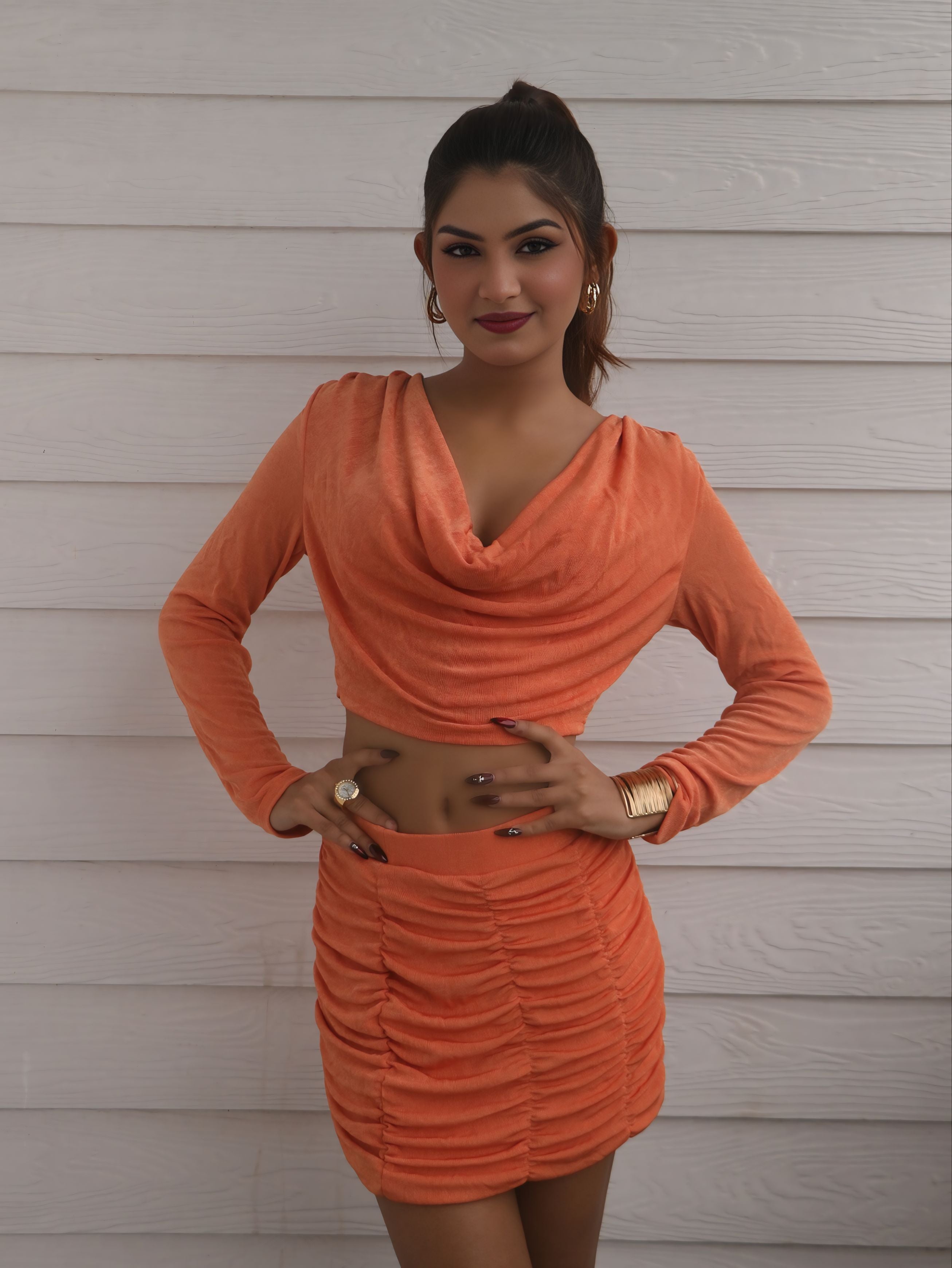 Voxelle Organge Co-Ords Set