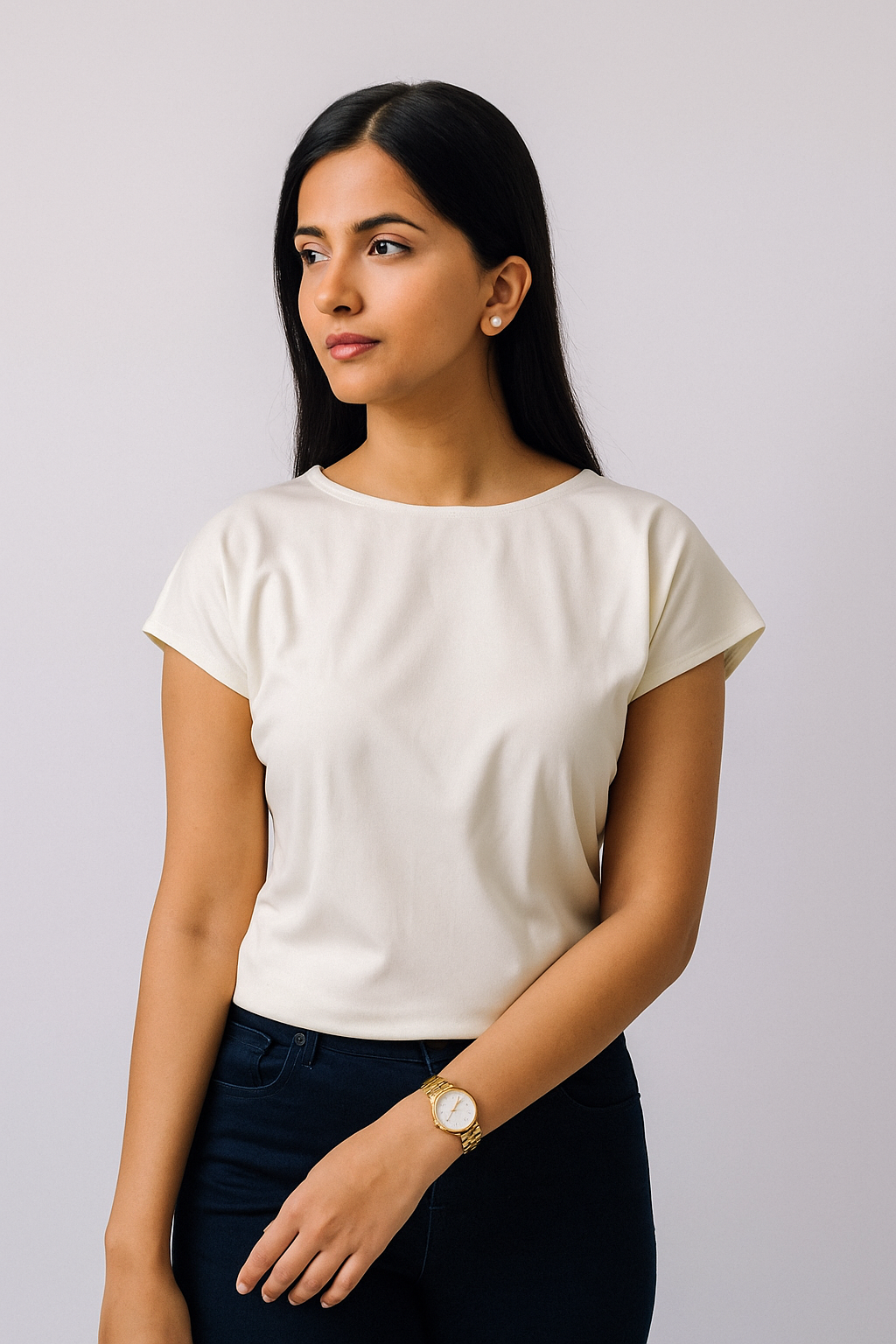 Voxelle White Color Tank Top For Women