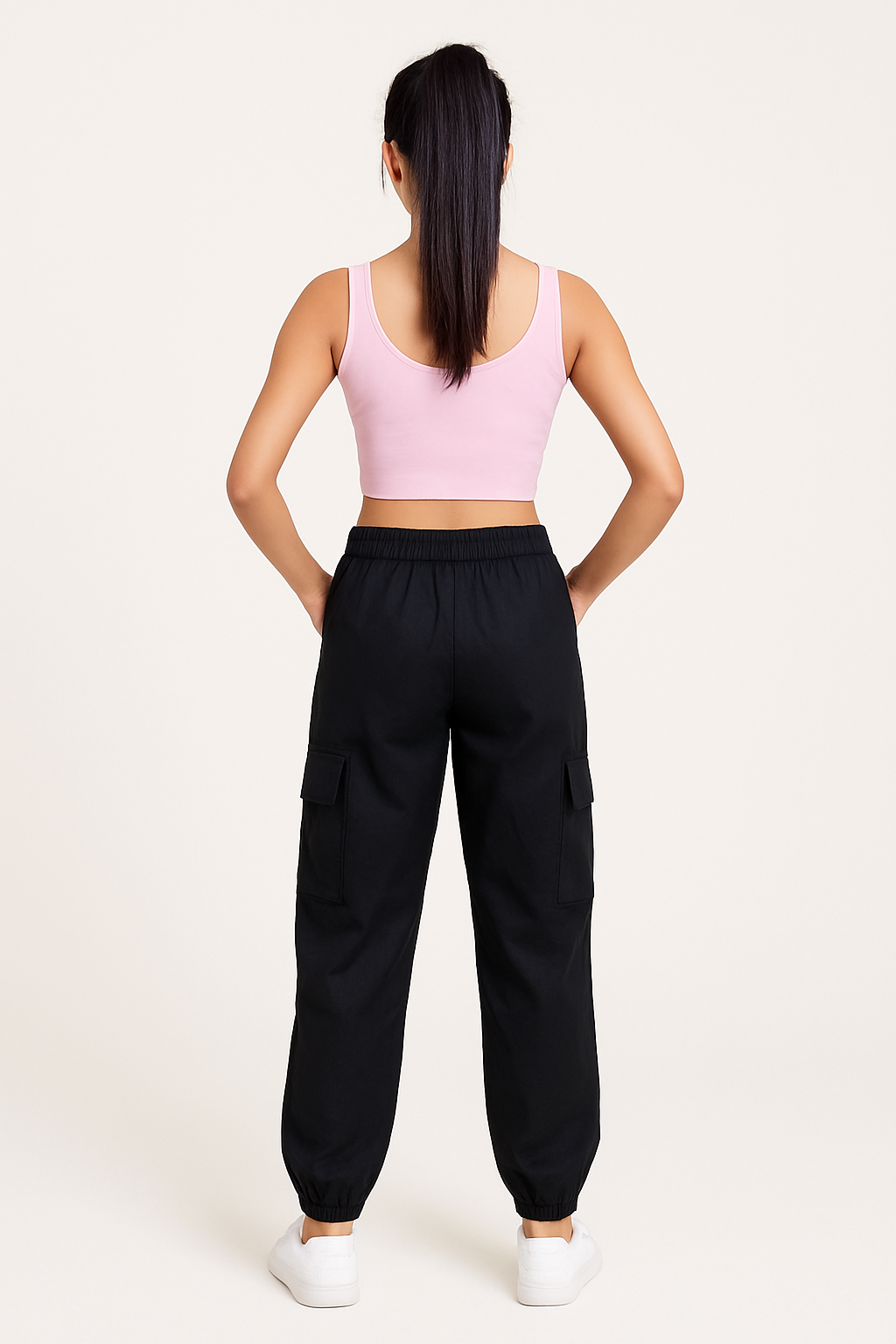 Voxelle Black Cargo Pants