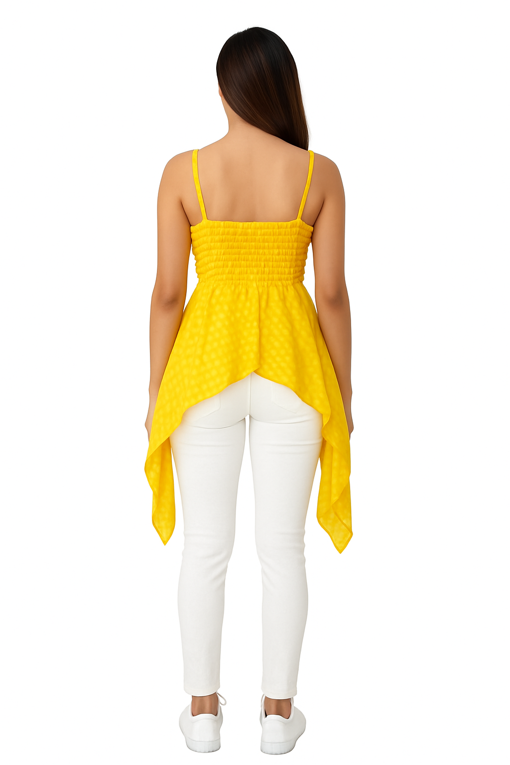 Women Skater Yellow Top