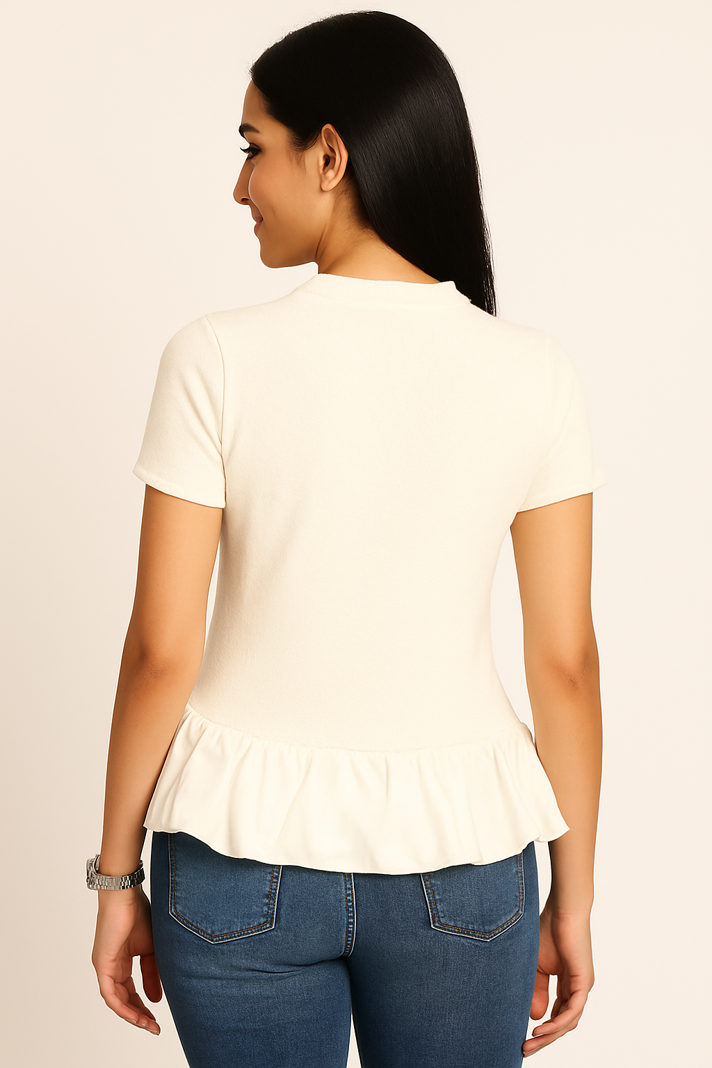 Voxelle Women Knit Peplum Top