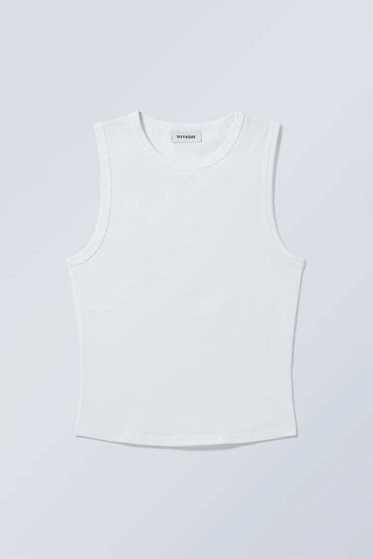 Voxelle Cropped Vest Top White