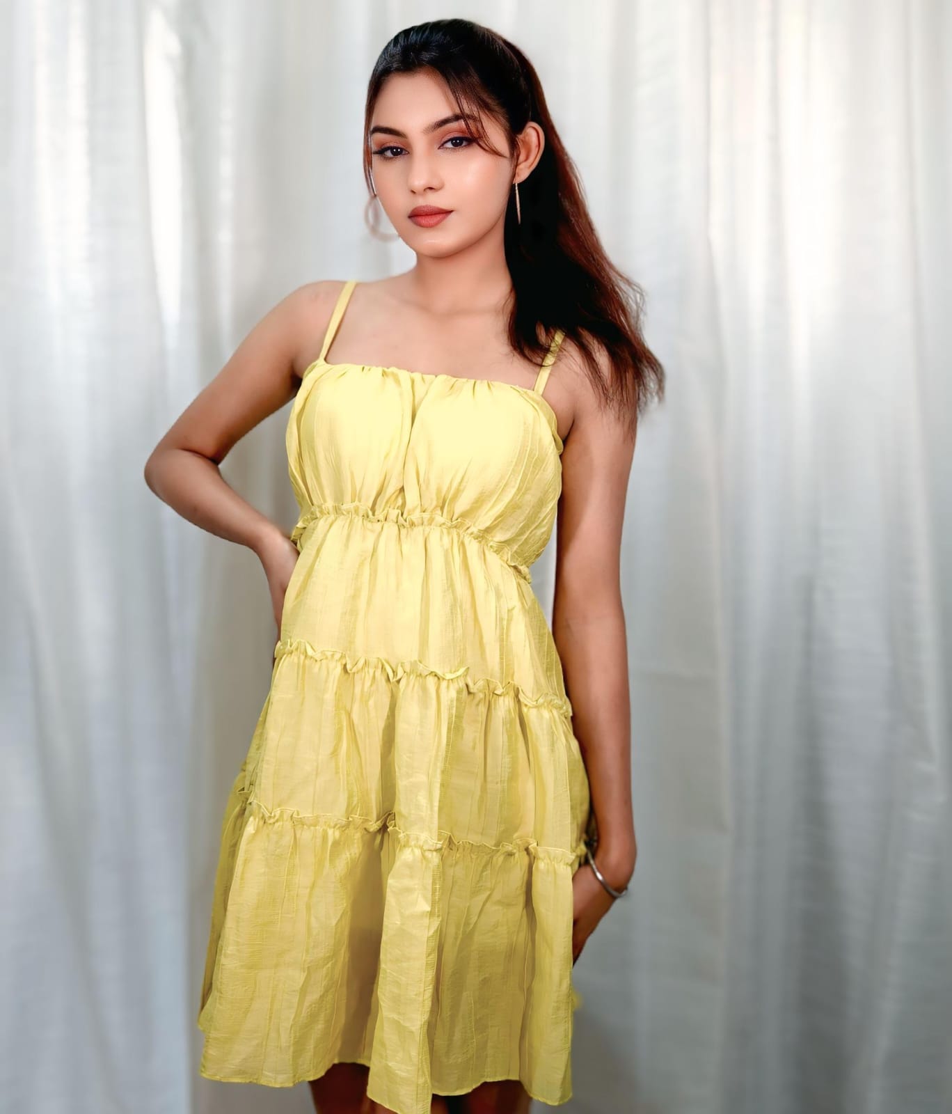 Women'S Georgette Skater Mini Dress