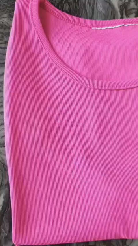 Load video: Voxelle Cropped Vest Top Pink