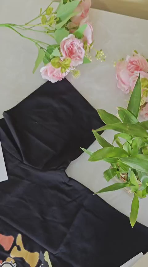 Load video: Disney Goofy Friends Oversize Beige T-Shirt