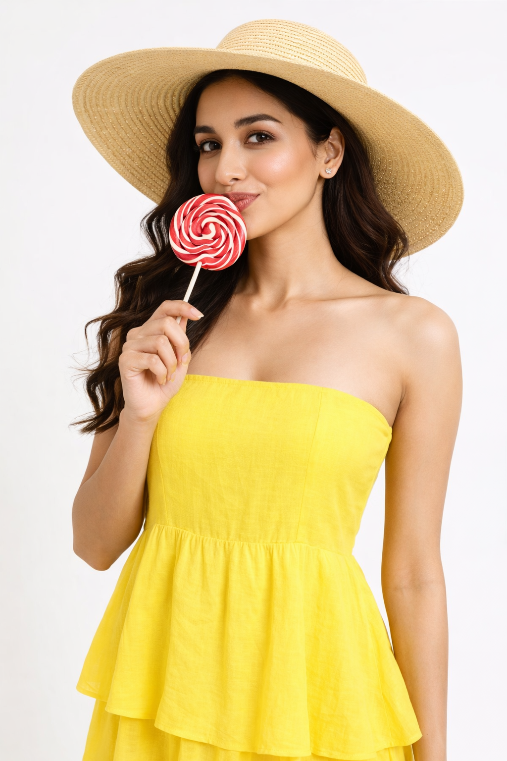 Women’s Yellow Tiered Maxi Dress