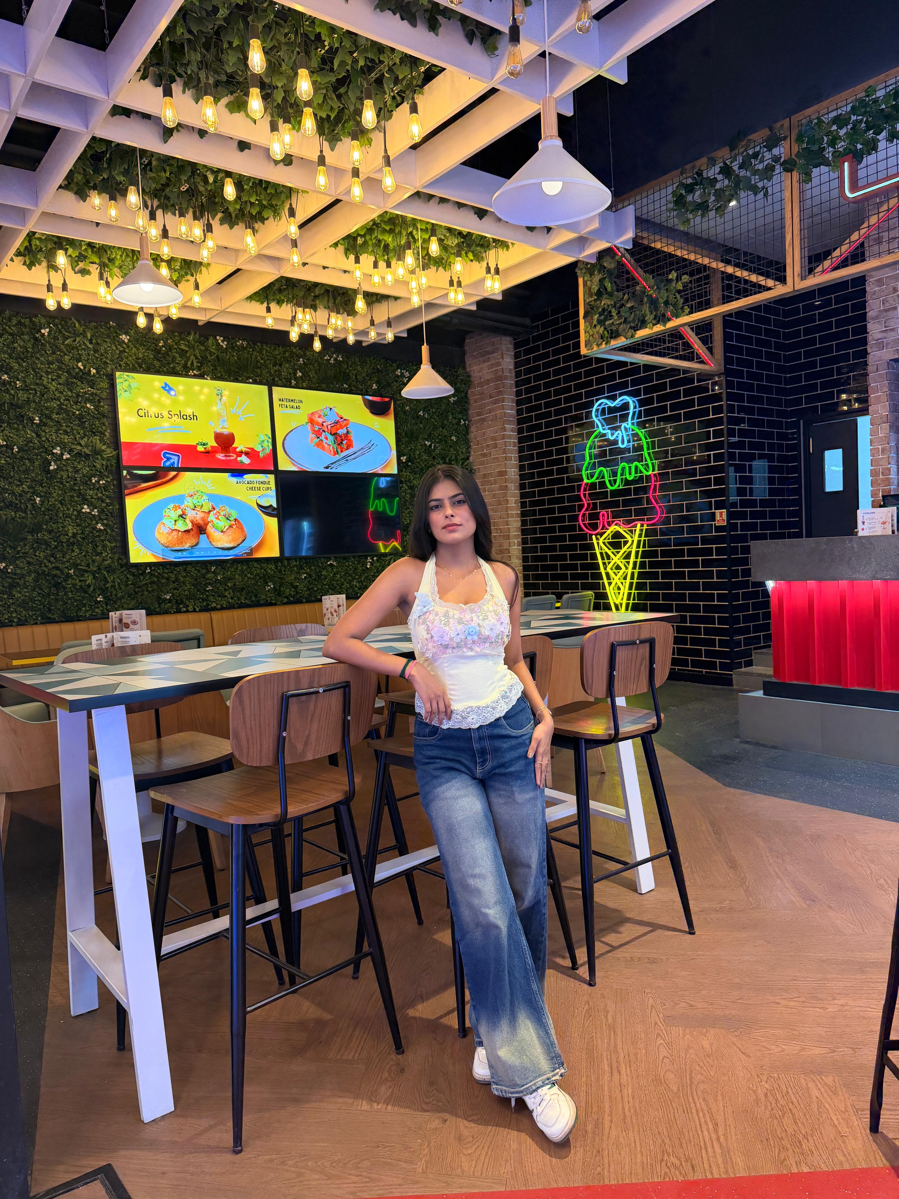 Voxelle Pastel Bloom Lace Camisole Top