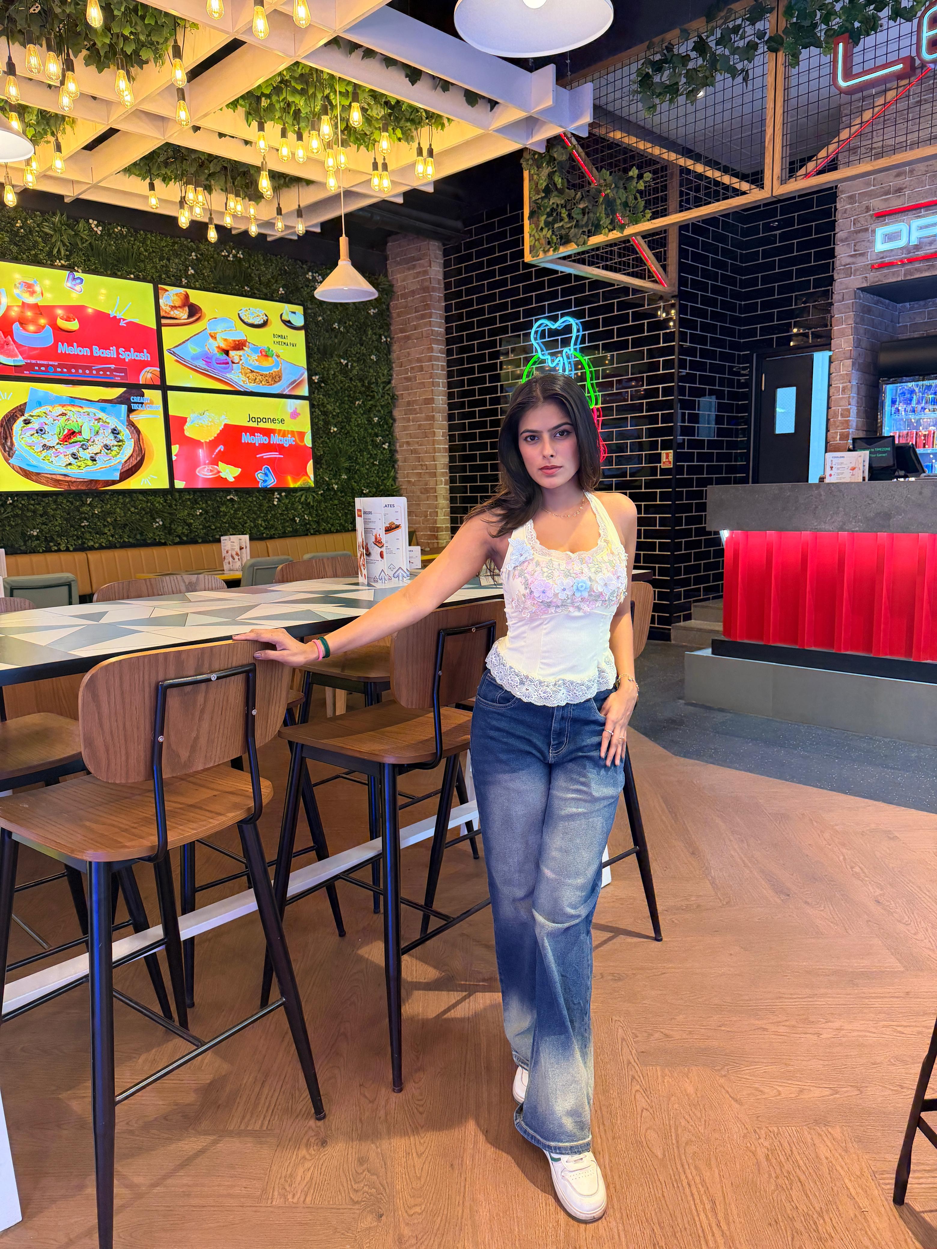 Voxelle Pastel Bloom Lace Camisole Top