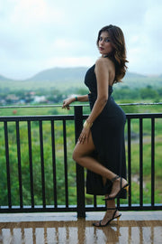 Voxelle Midnight Grace Cut-Out Maxi Dress