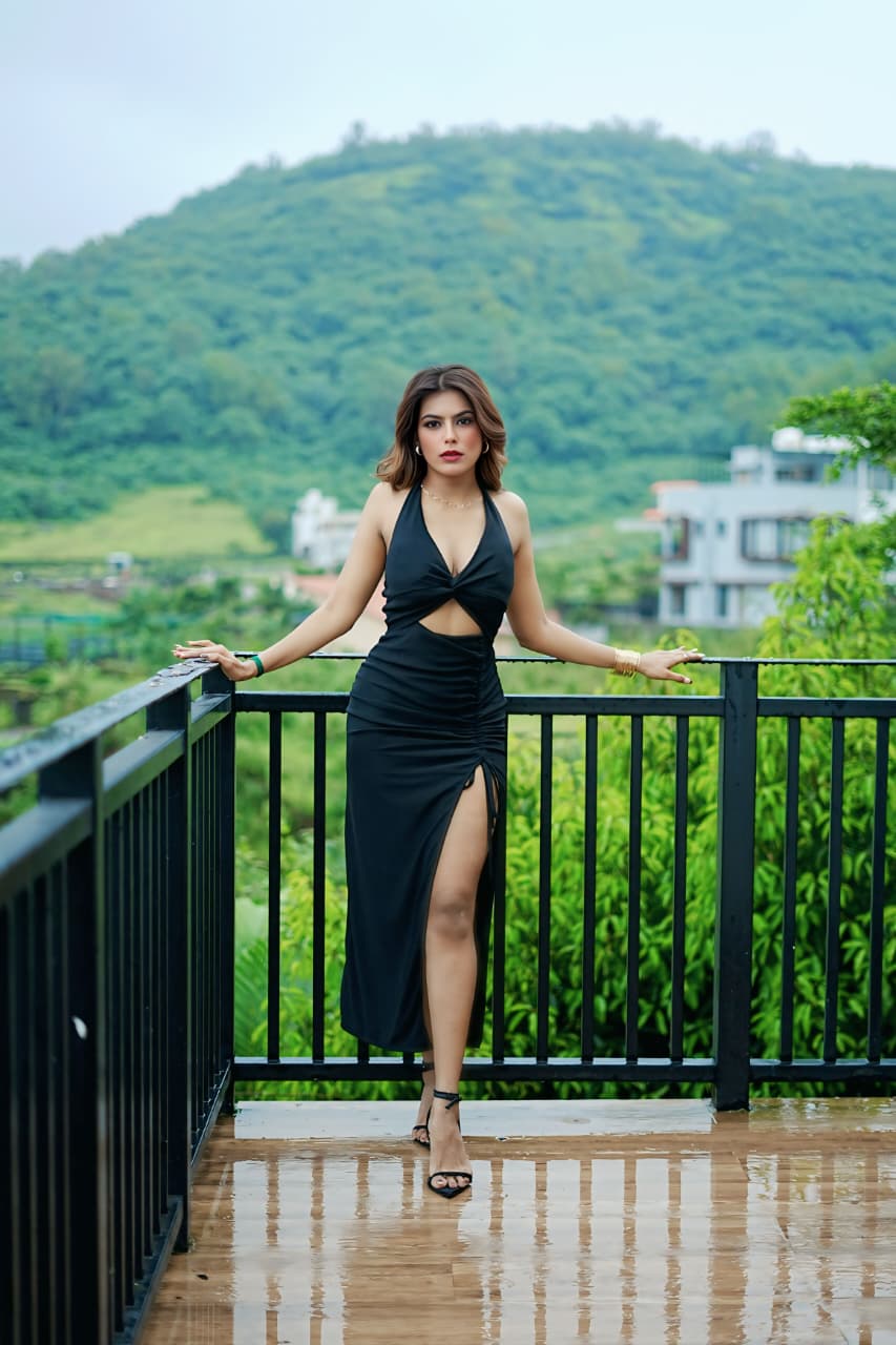 Voxelle Midnight Grace Cut-Out Maxi Dress